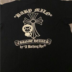 Bape Black Chrome Hearts Tee